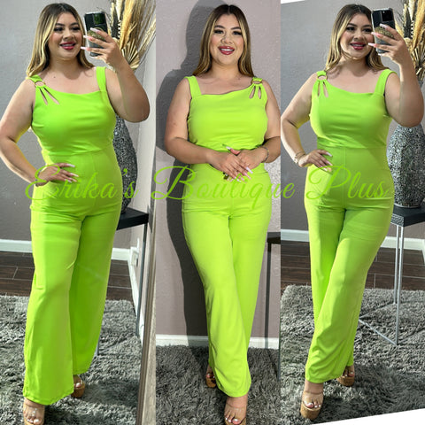 Spring Jumpsuit (lime)