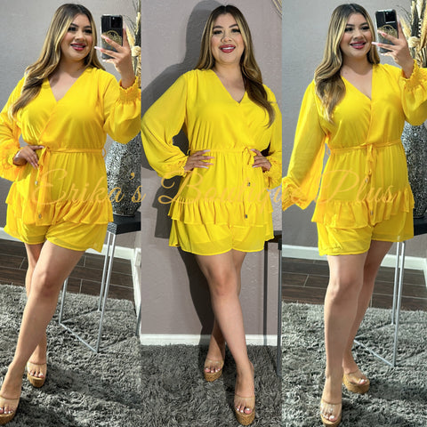 Tania Romper (yellow)