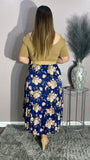 Floral Navy Skirt