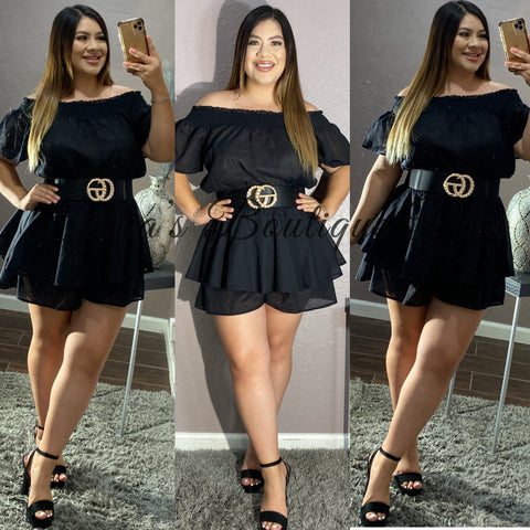 Always Together Romper (black)