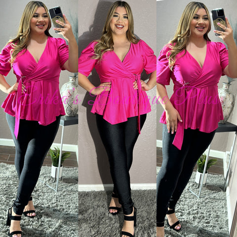 Kimberly top (fuchsia)